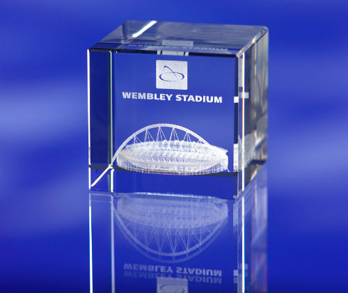 3d crystal paperweights Wembley Stadium